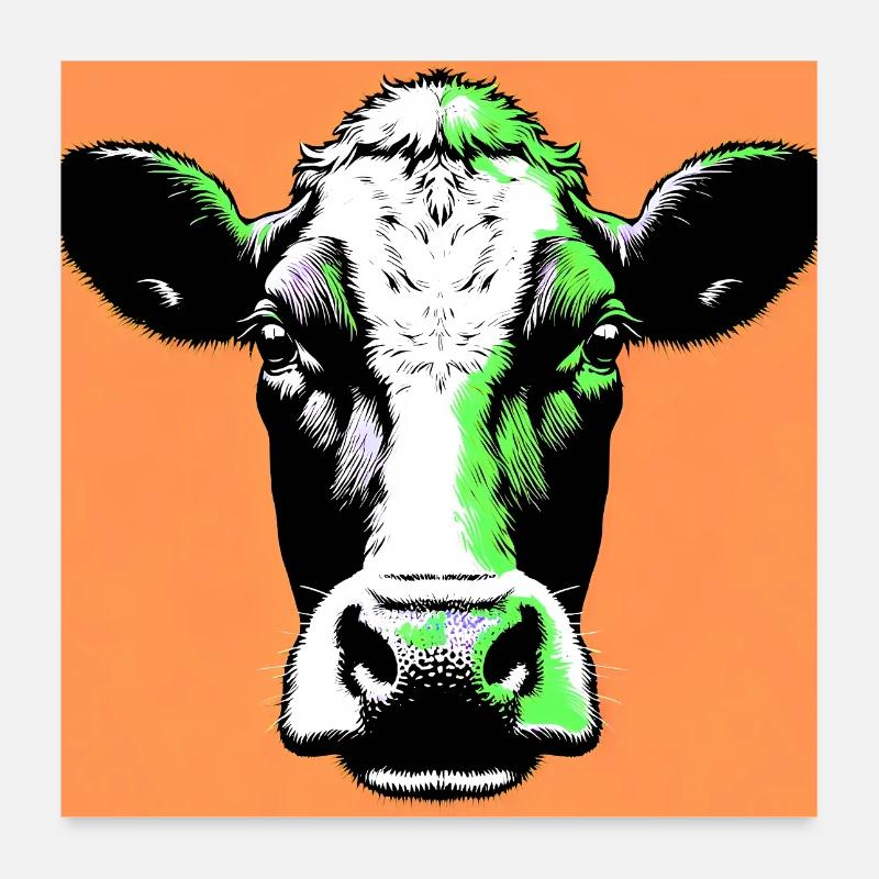 vache Poster 60 x 60 cm