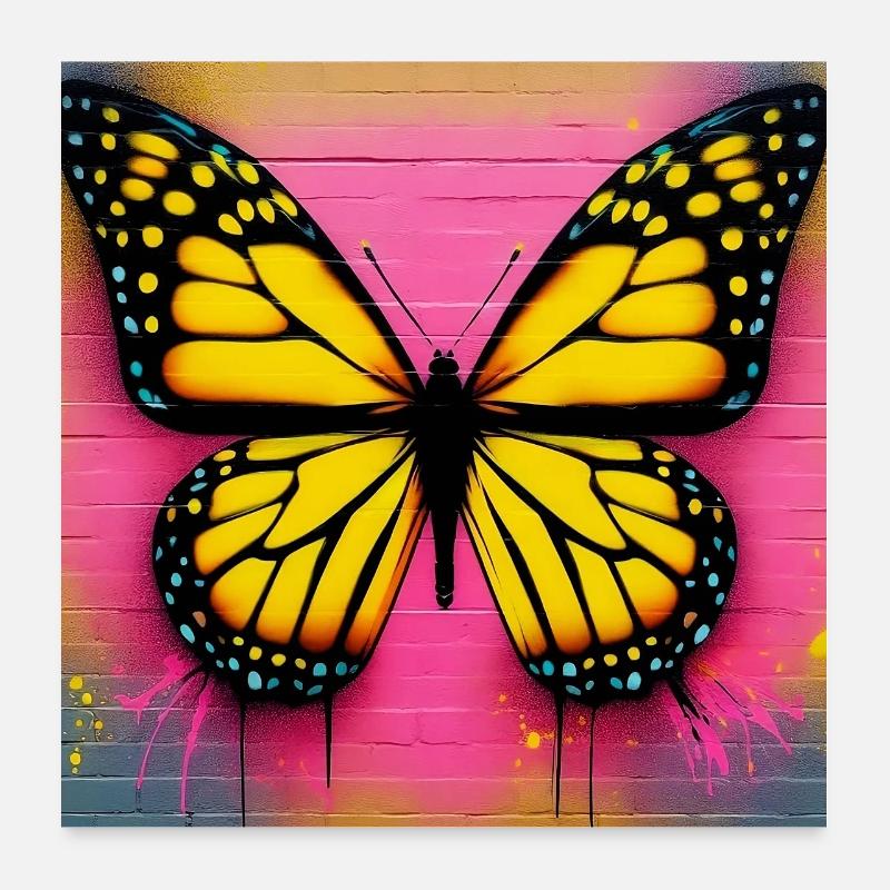 papillon Poster 60 x 60 cm