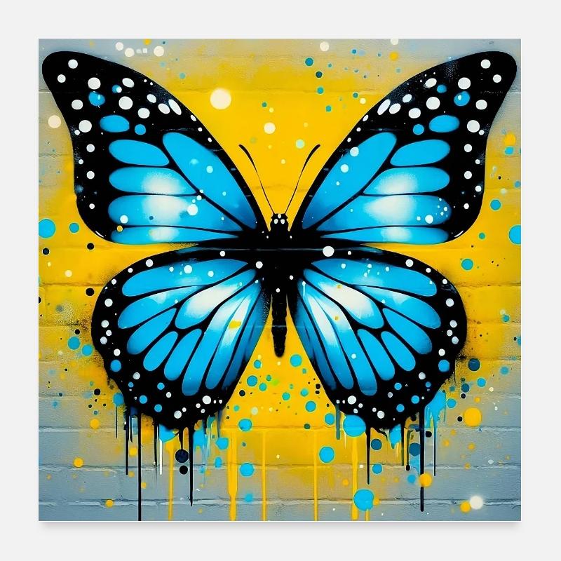 papillon Poster 60 x 60 cm