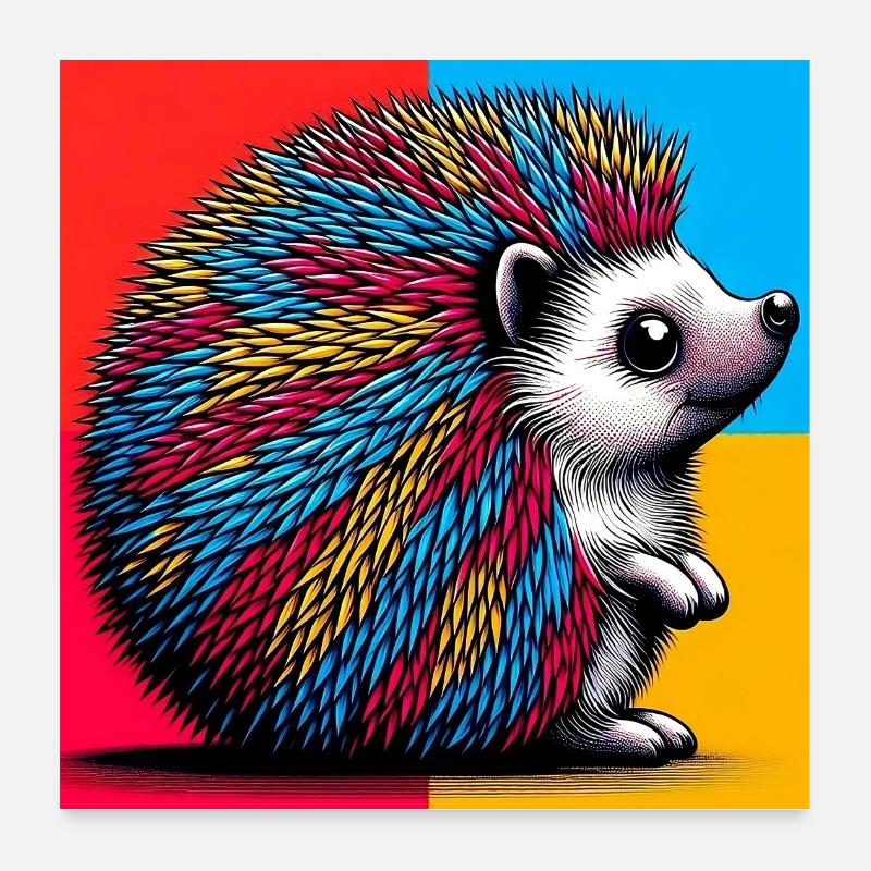Igel Poster 60x60 cm