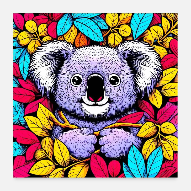 Koala Poster 60 x 60 cm