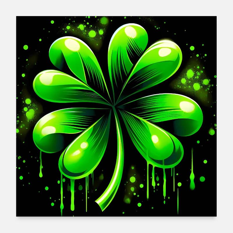 Four-leaf clover Poster 24" x 24" (60x60 cm)