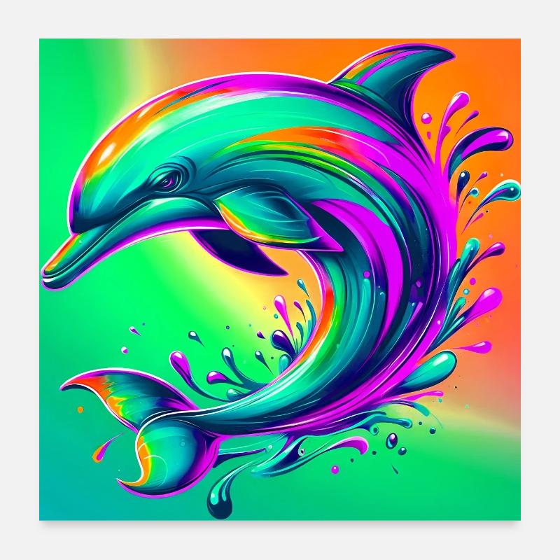 dauphin Poster 60 x 60 cm