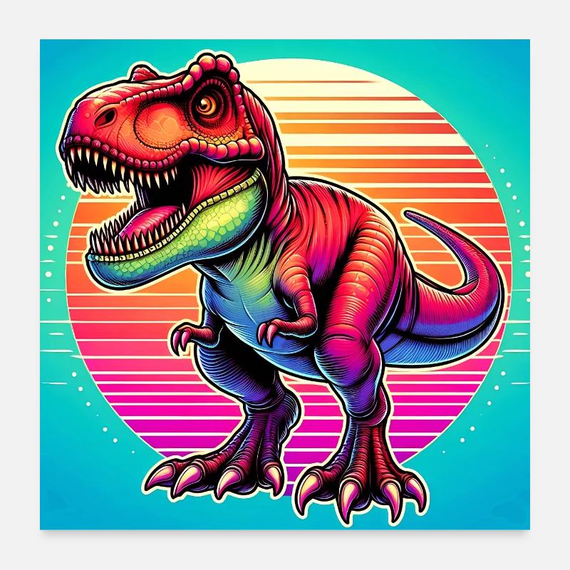 dinosaure Poster 60 x 60 cm