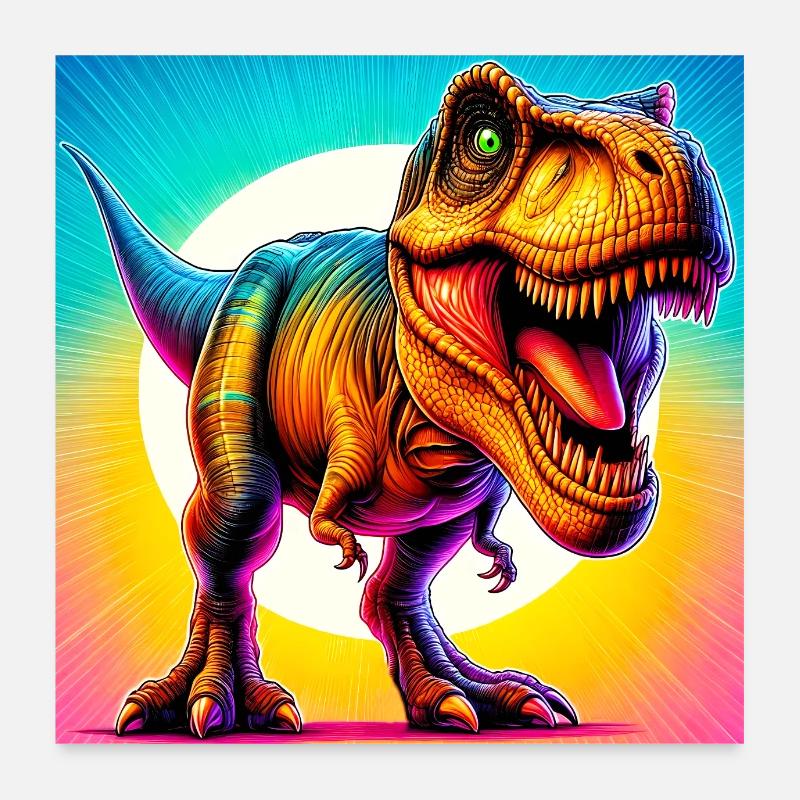 dinosaur Poster 24" x 24" (60x60 cm)