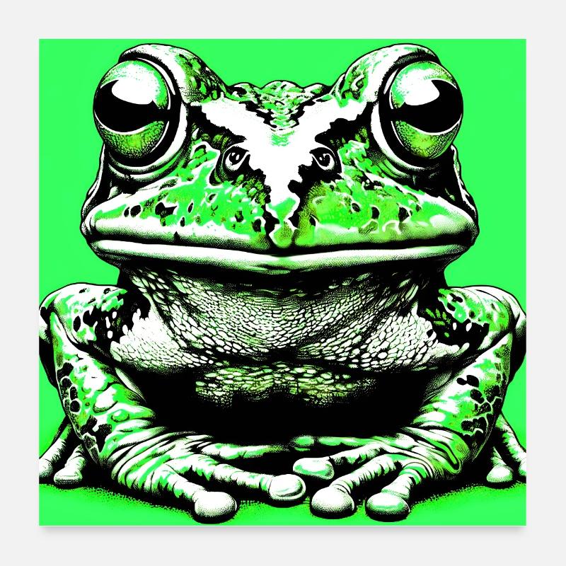 grenouille Poster 60 x 60 cm
