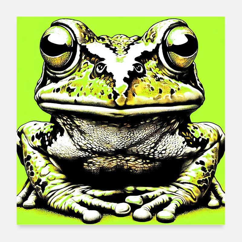 grenouille Poster 60 x 60 cm