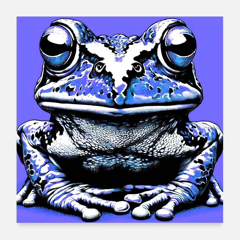 Frosch Poster 60x60 cm