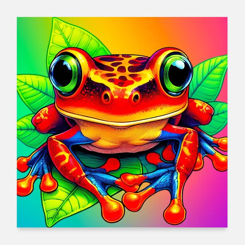 frog Poster 24" x 24" (60x60 cm)