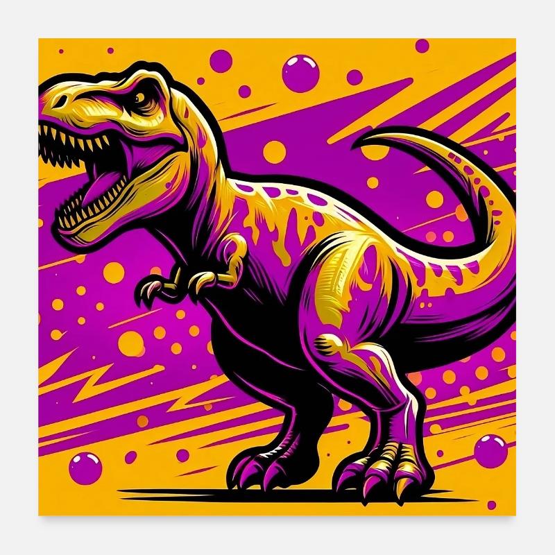 Dinosaurier Poster 60x60 cm