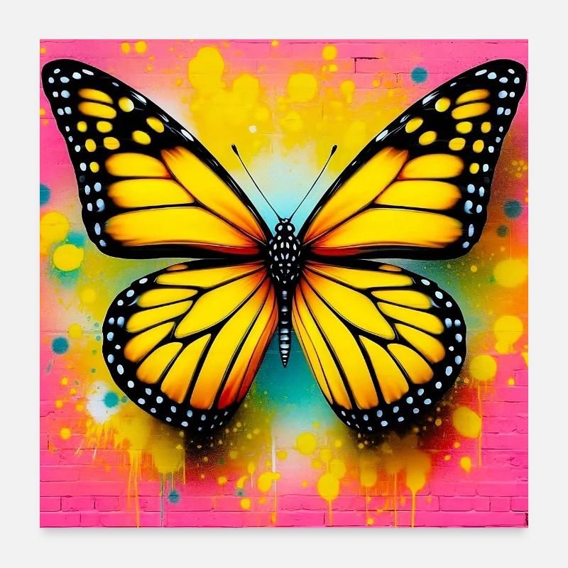 butterfly Poster 24" x 24" (60x60 cm)
