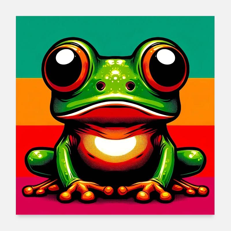 grenouille Poster 60 x 60 cm