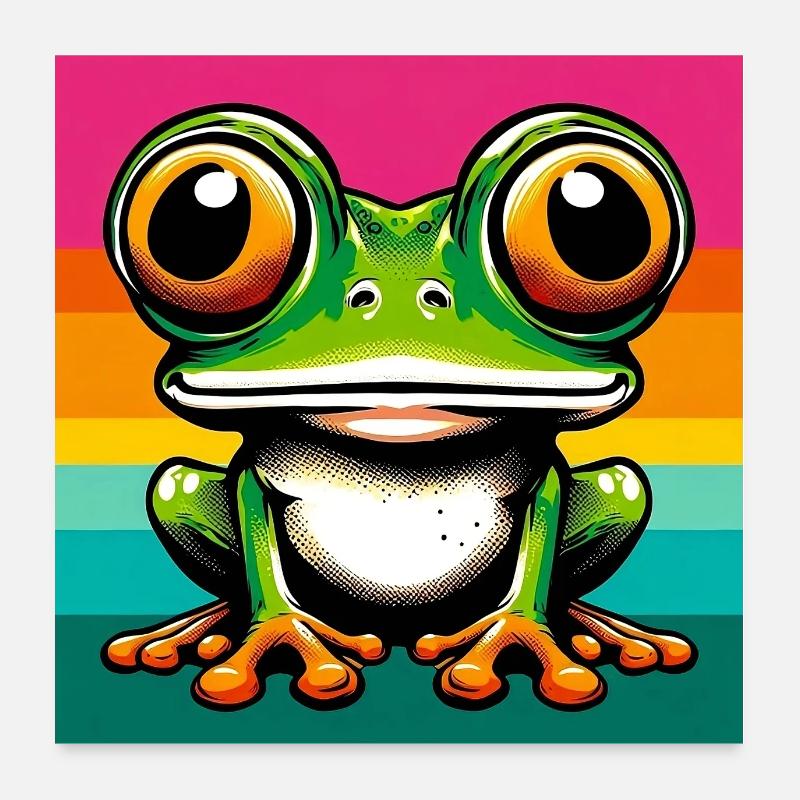 frog Poster 24" x 24" (60x60 cm)