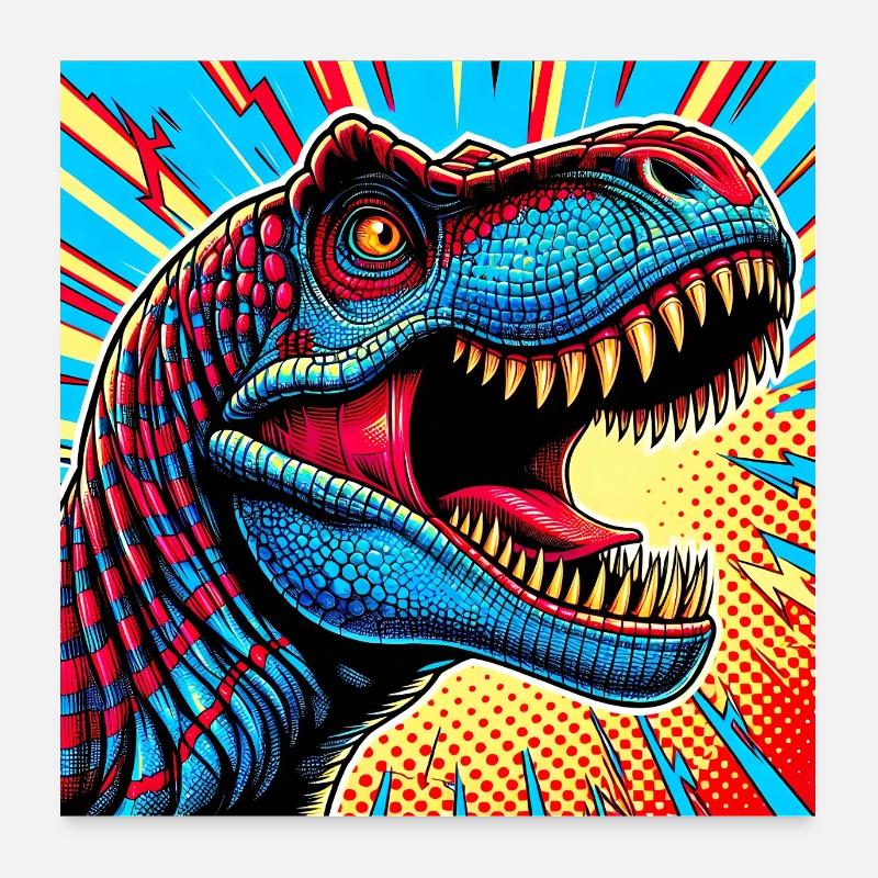 dinosaur Poster 24" x 24" (60x60 cm)