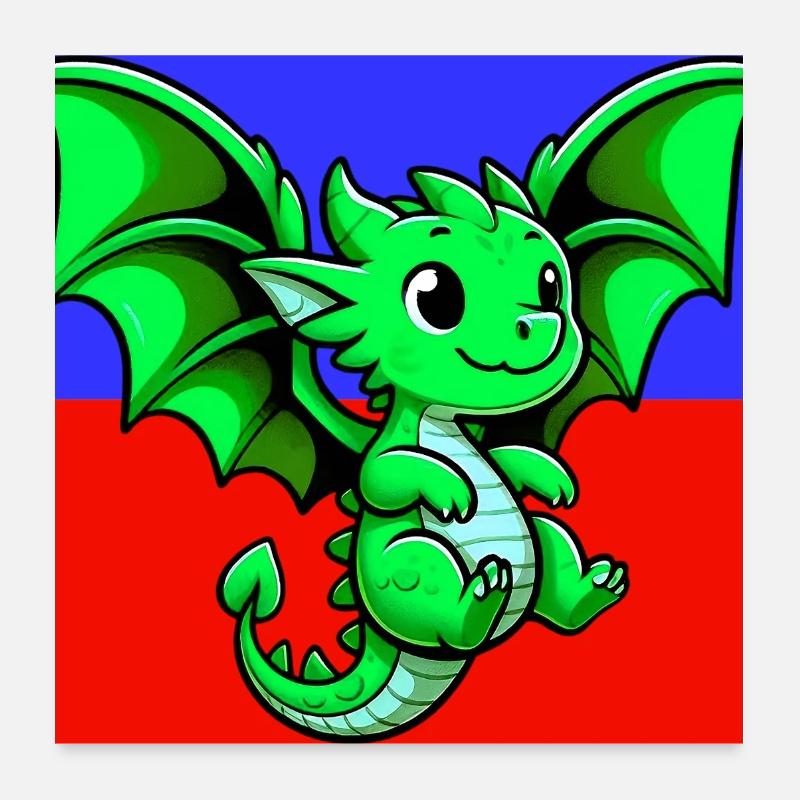 dragon Poster 24" x 24" (60x60 cm)