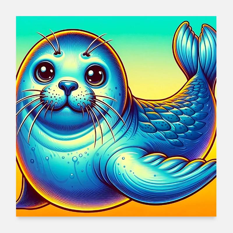 seal Poster 24" x 24" (60x60 cm)