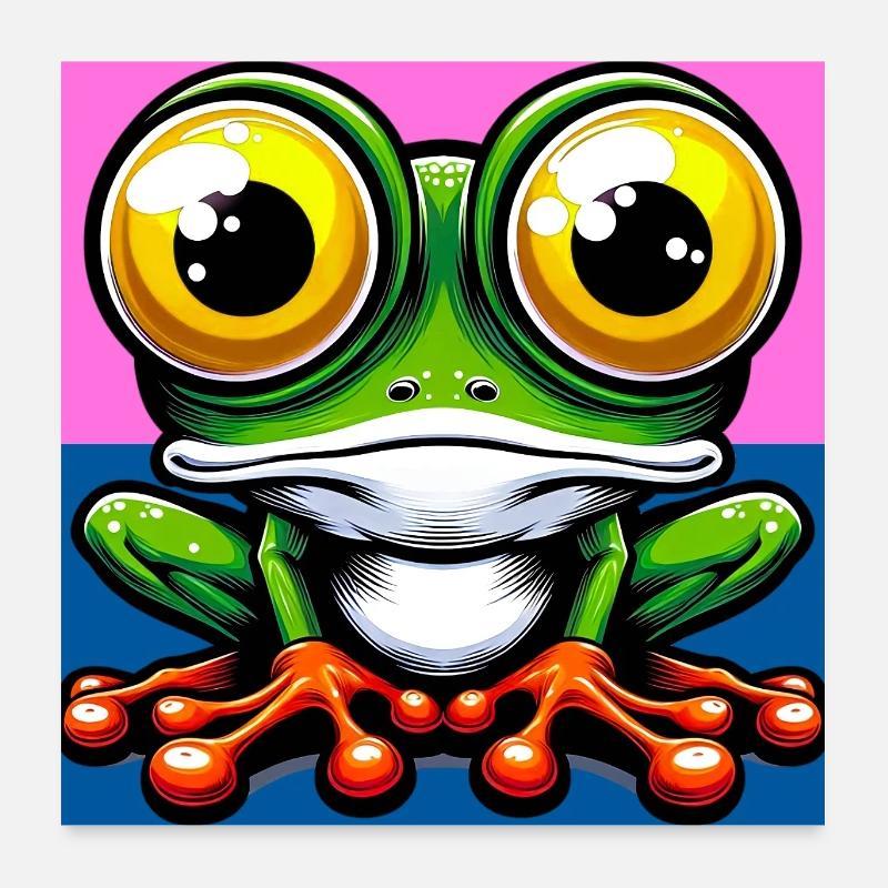 grenouille Poster 60 x 60 cm