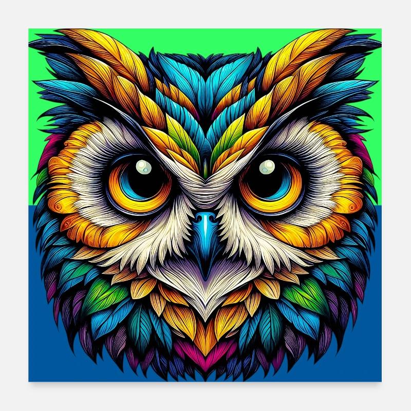owl Poster 24" x 24" (60x60 cm)