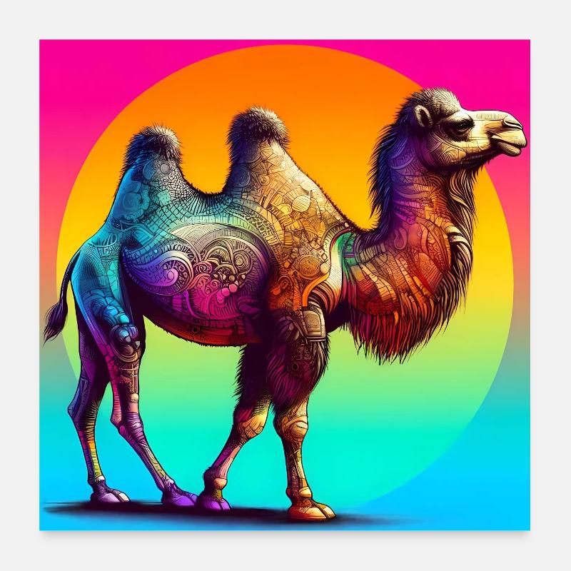 camel Poster 24" x 24" (60x60 cm)