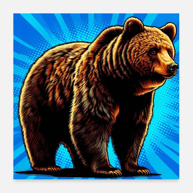 Bär Poster 60x60 cm