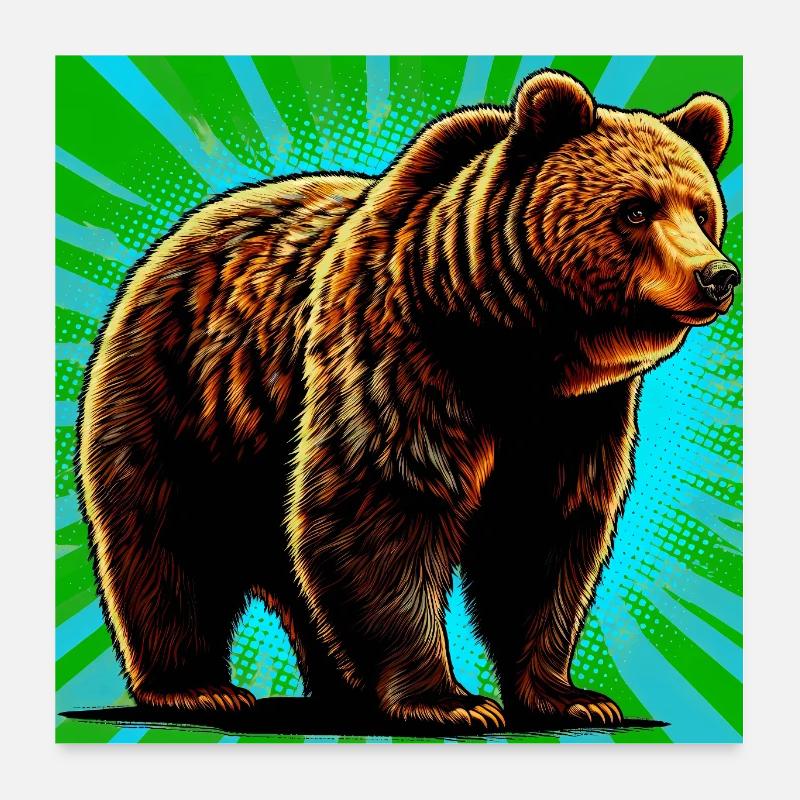 Bär Poster 60x60 cm
