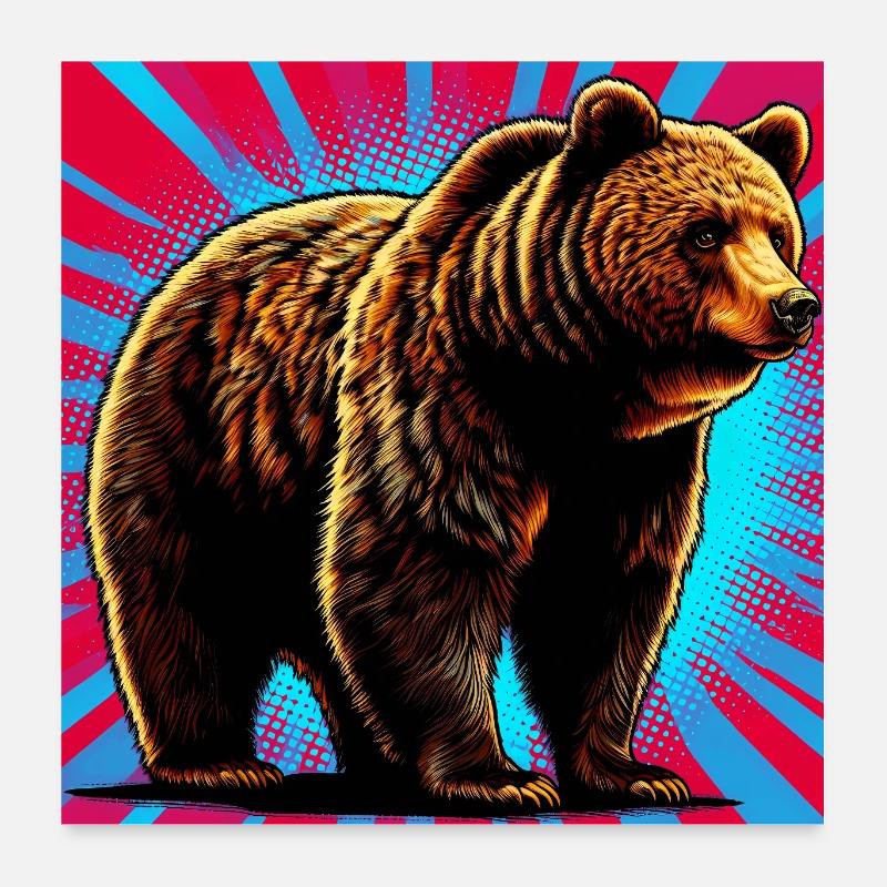 bear Poster 24" x 24" (60x60 cm)