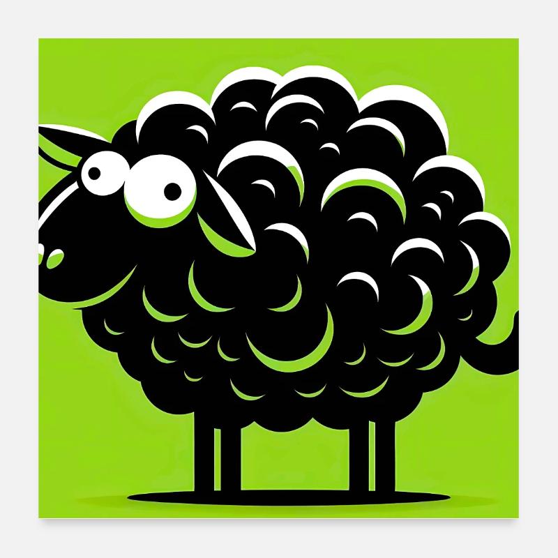 Black Sheep Poster 24" x 24" (60x60 cm)