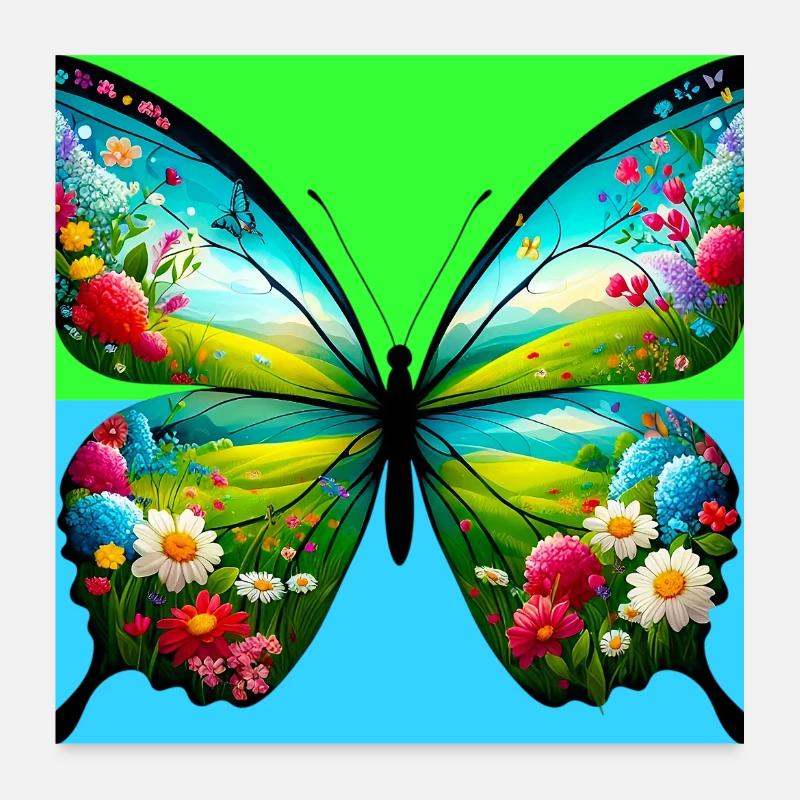 papillon Poster 60 x 60 cm