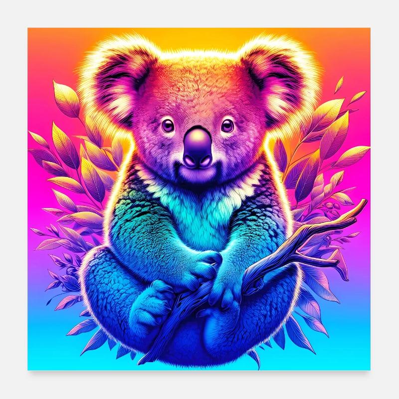 Koala Poster 60 x 60 cm