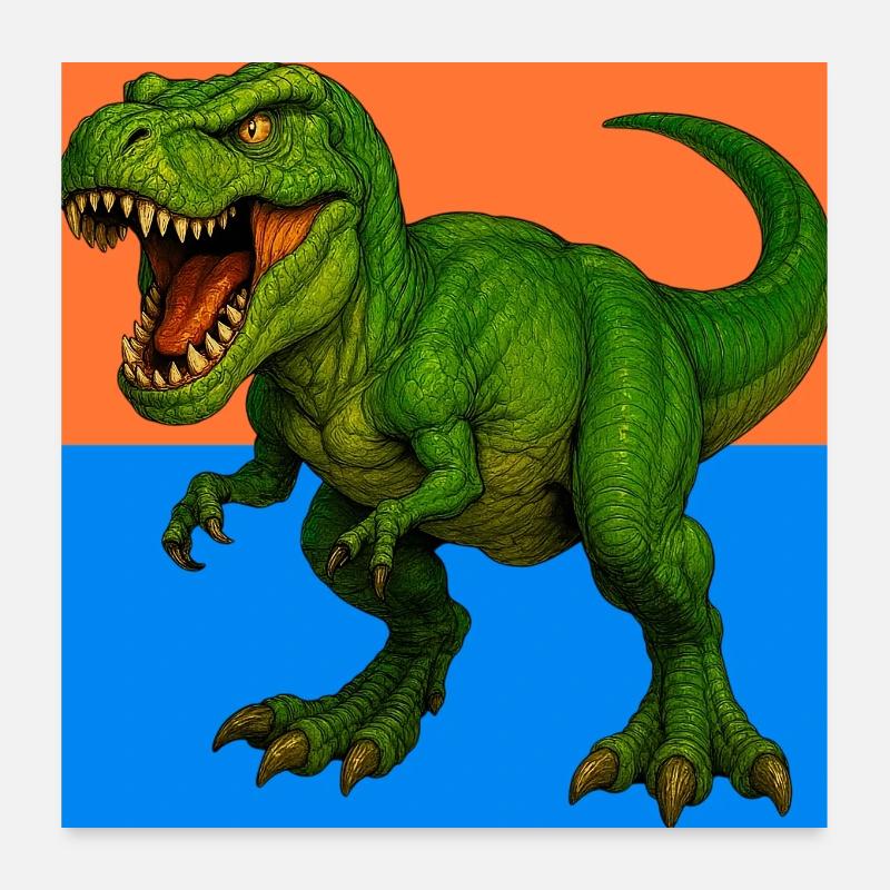 dinosaure Poster 60 x 60 cm