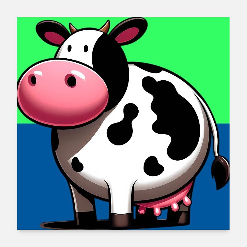 cow Poster 24" x 24" (60x60 cm)