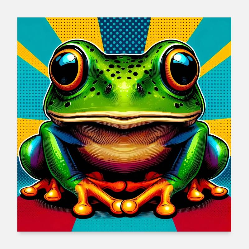 frog Poster 24" x 24" (60x60 cm)