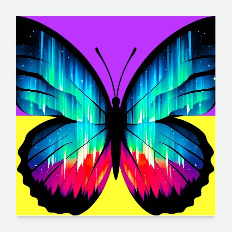 Schmetterling Poster 60x60 cm