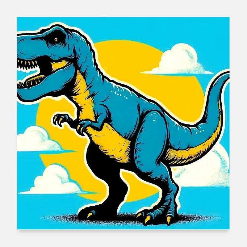 Dinosaurier Poster 60x60 cm