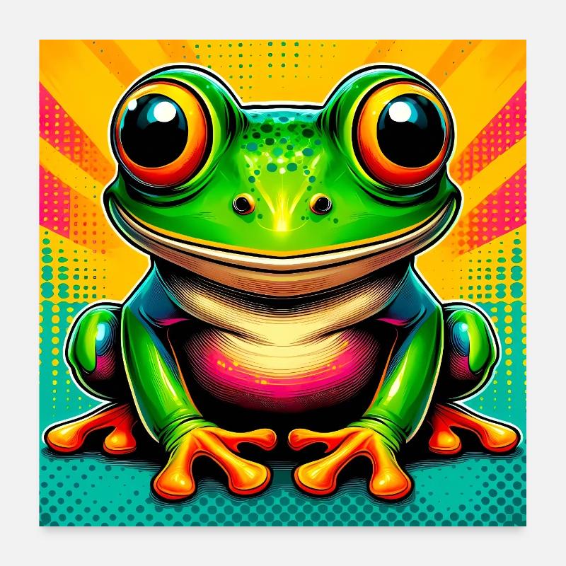 grenouille Poster 60 x 60 cm