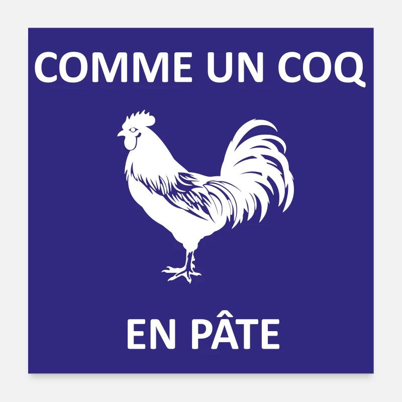 like a rooster in dough Poster 24" x 24" (60x60 cm)