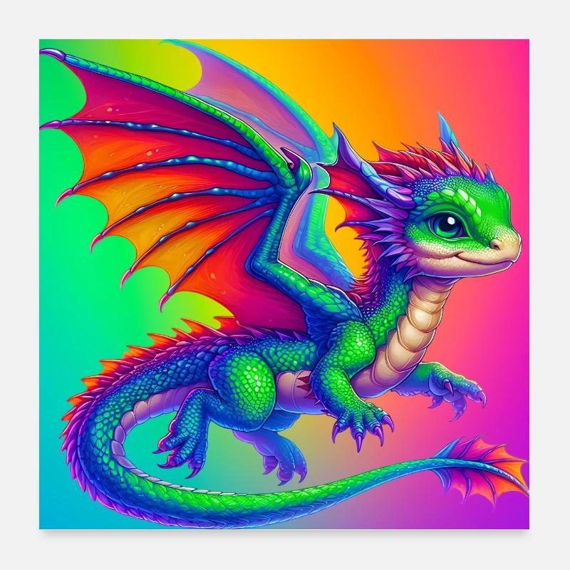 dragon Poster 60 x 60 cm