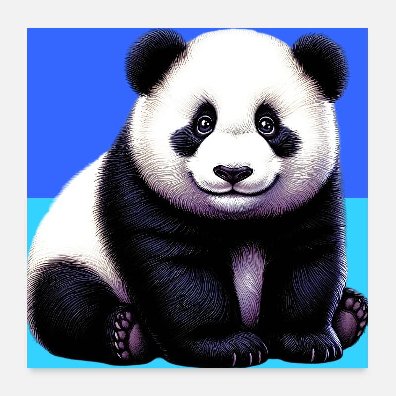 panda Poster 60 x 60 cm