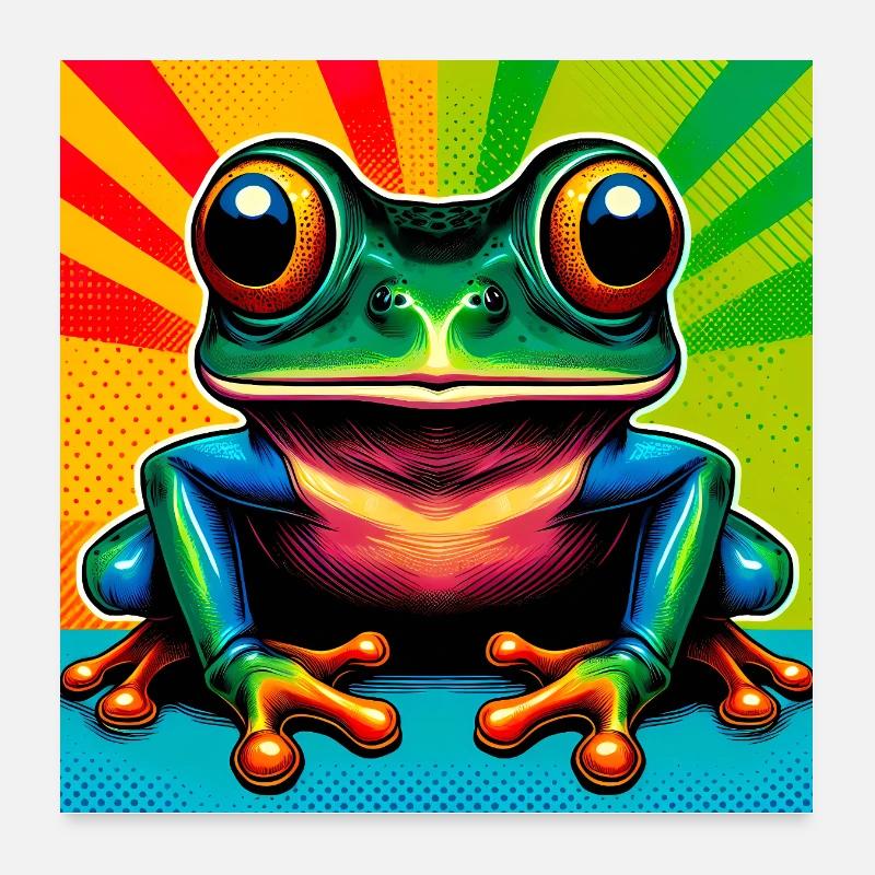 frog Poster 24" x 24" (60x60 cm)