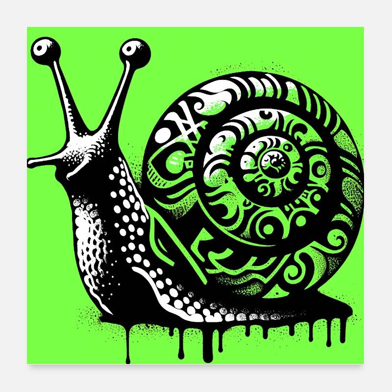 Escargot Poster 60 x 60 cm