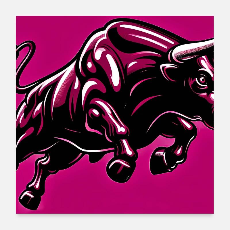 taureau Poster 60 x 60 cm