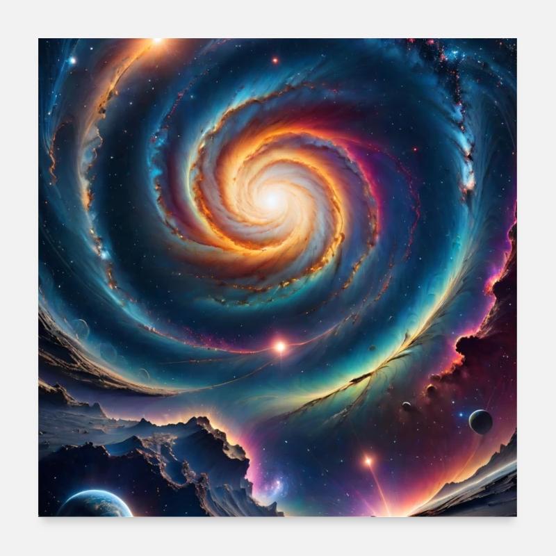 Galactic Wonder Poster 24" x 24" (60x60 cm)