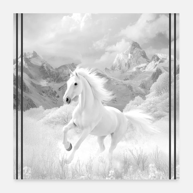 Pferd Poster 60x60 cm