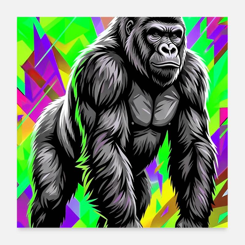 Gorilla Poster 60x60 cm