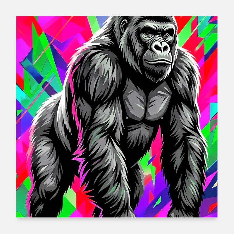 gorilla Poster 24" x 24" (60x60 cm)