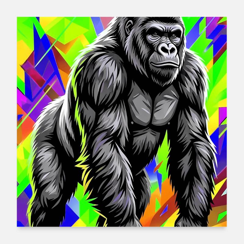 gorille Poster 60 x 60 cm
