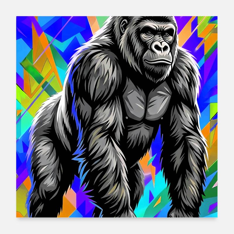gorilla Poster 24" x 24" (60x60 cm)