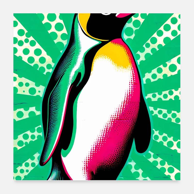 penguin Poster 24" x 24" (60x60 cm)