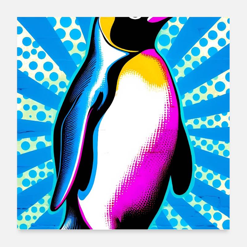 pingouin Poster 60 x 60 cm