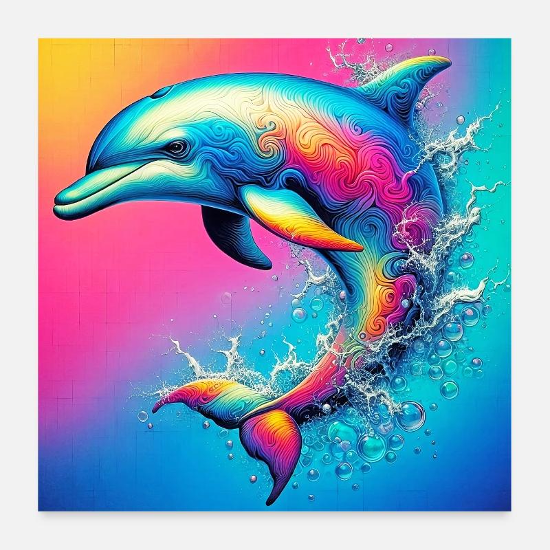 dauphin Poster 60 x 60 cm